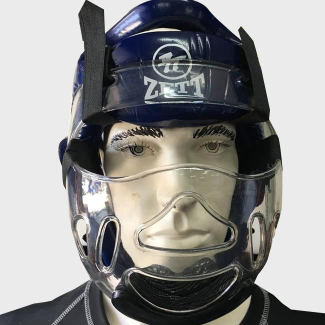 Zett head guard with removable face cage