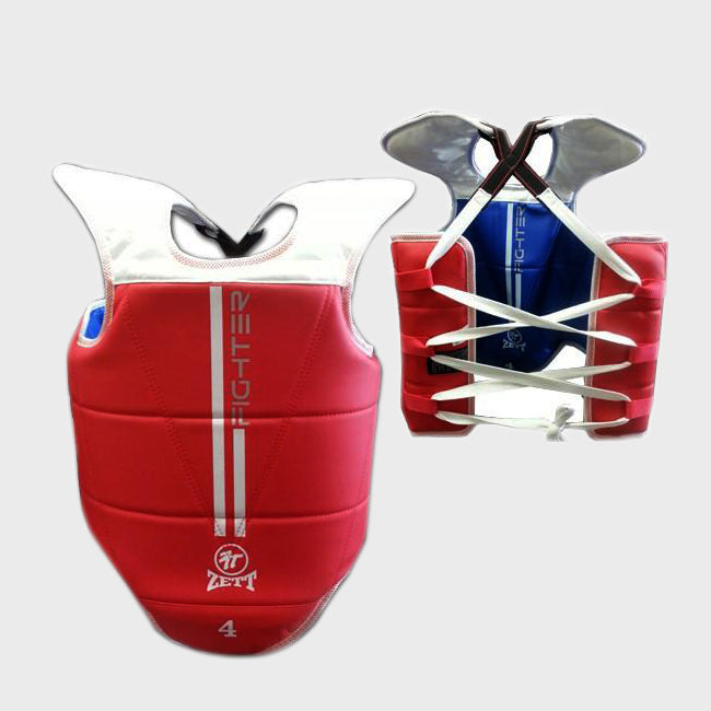 Zett Reversible TKD Chest Pad - Red/Blue