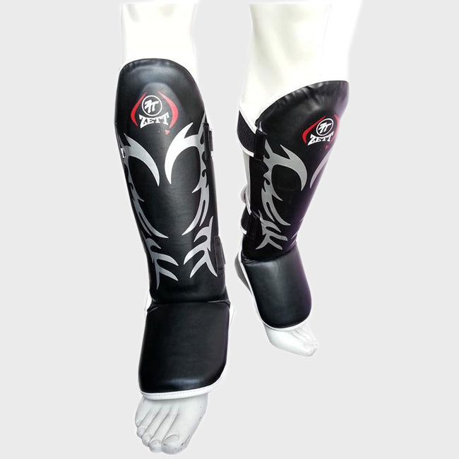 Zett Mico kickboxing shin insteps, back view