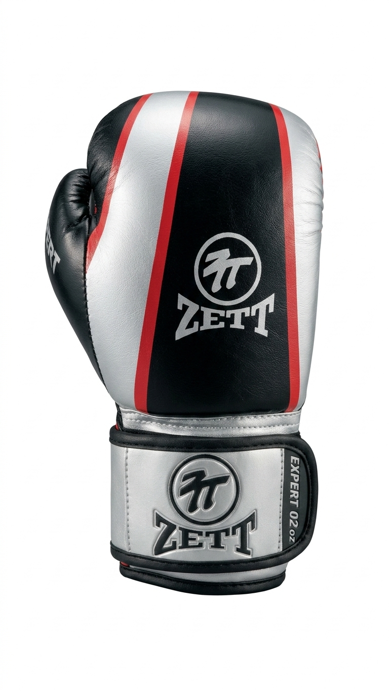 Zett Expert Kids V2 boxing gloves in black, side view