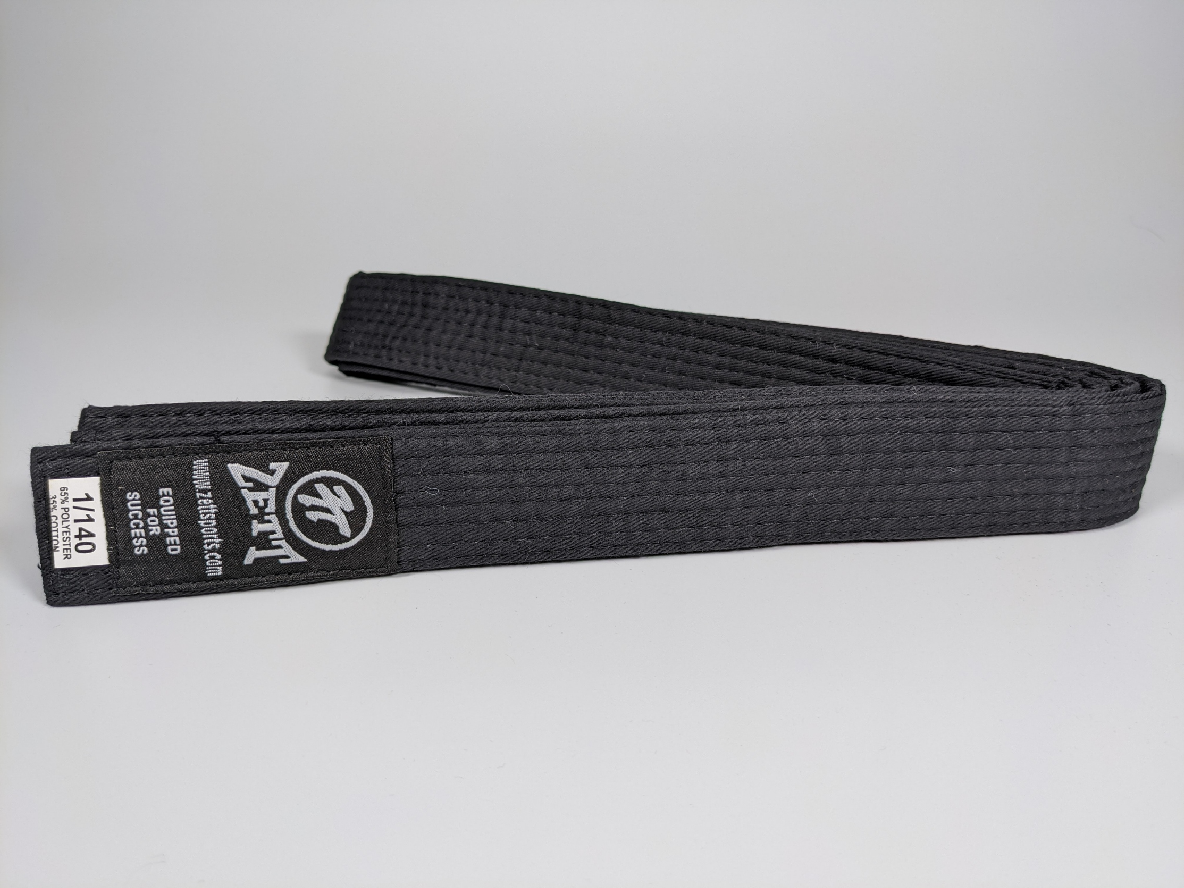 Zett full colour martial arts belt, view 2