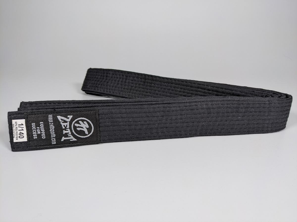Zett full colour martial arts belt, view 2