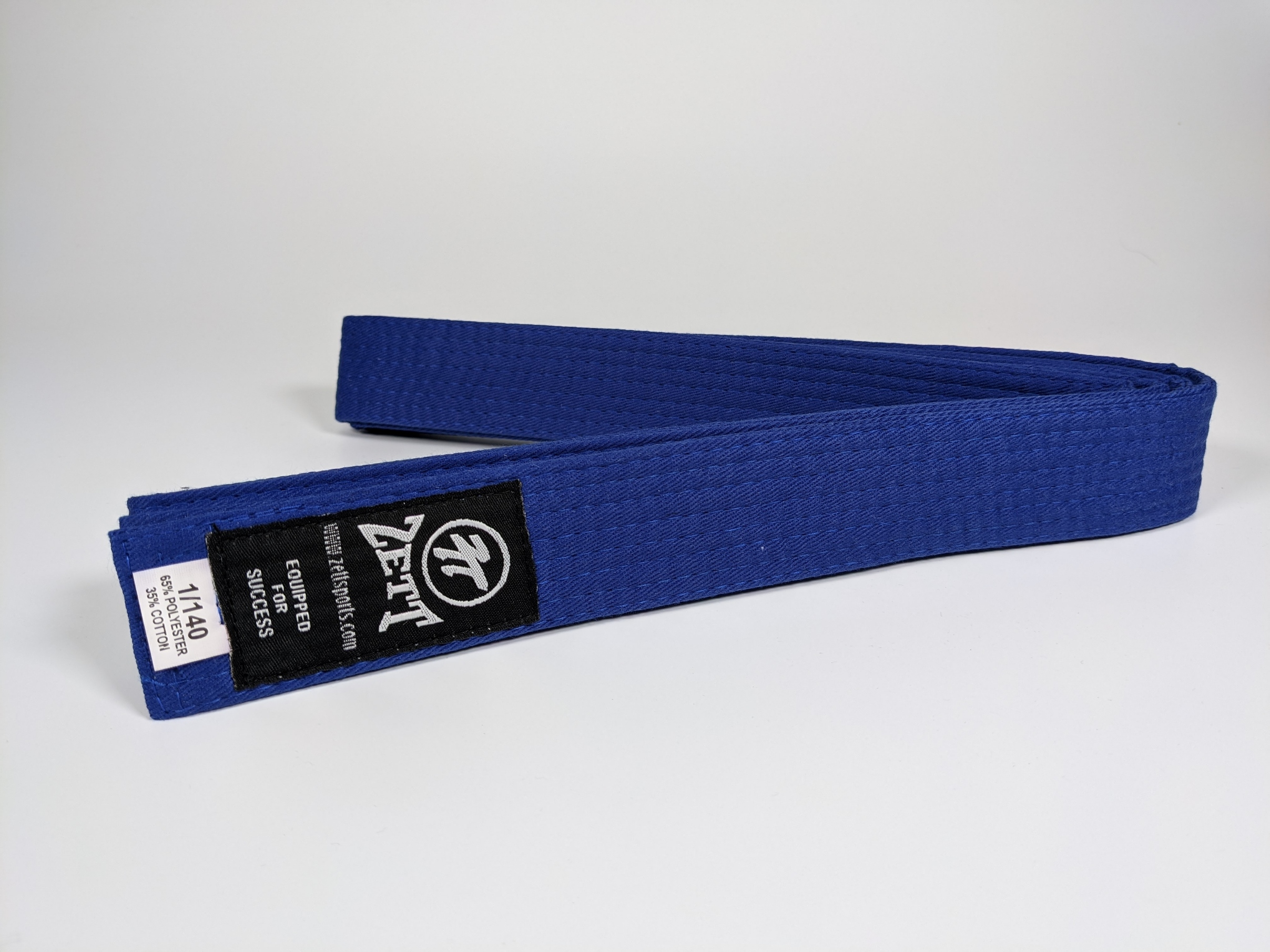 Zett full colour martial arts belt, view 3