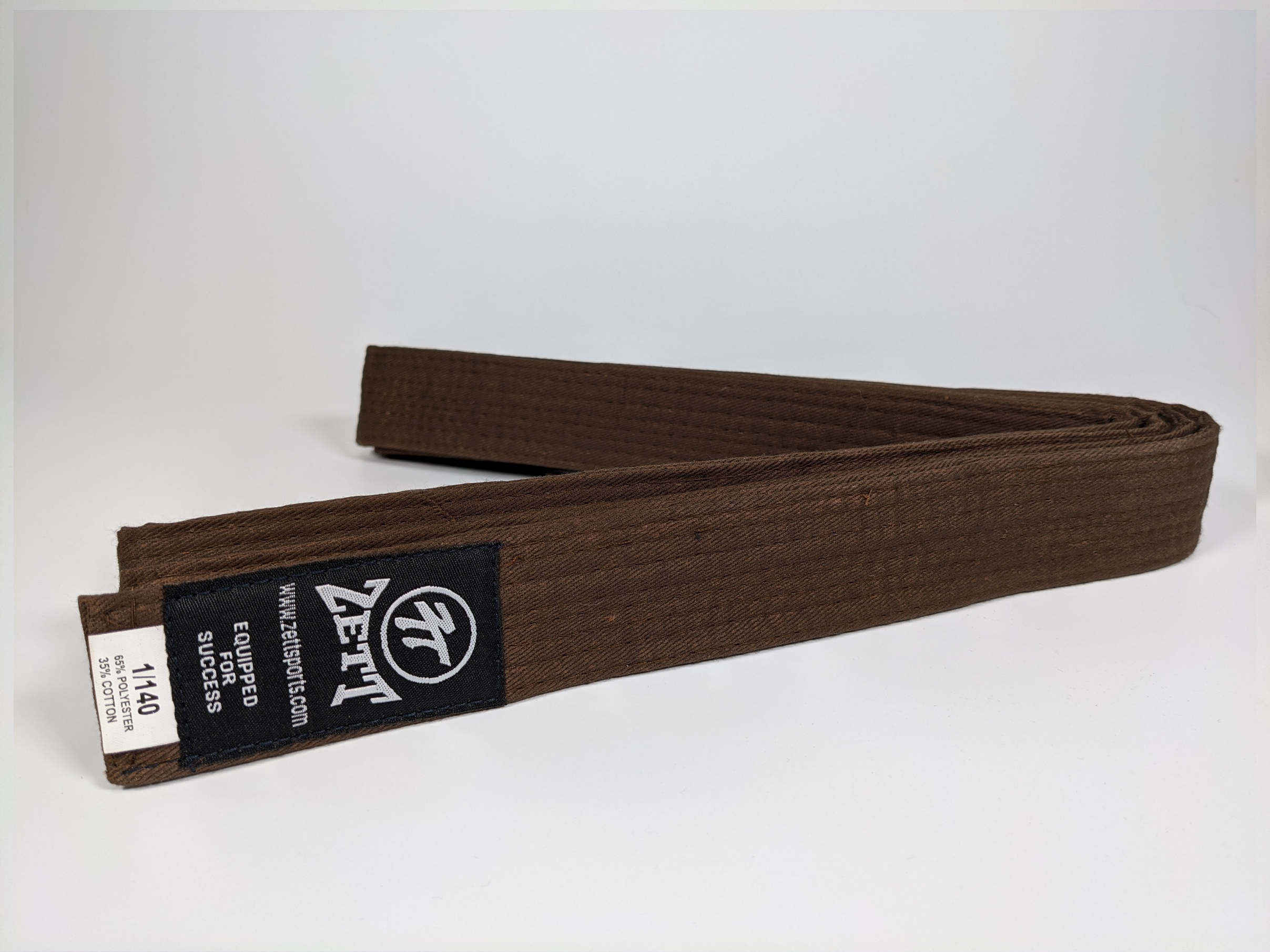 Zett full colour martial arts belt, view 4