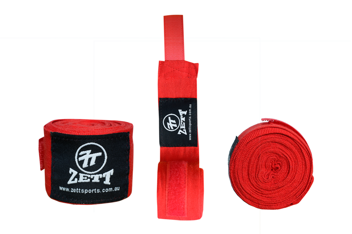 Zett hand wraps, 4.5m, in black