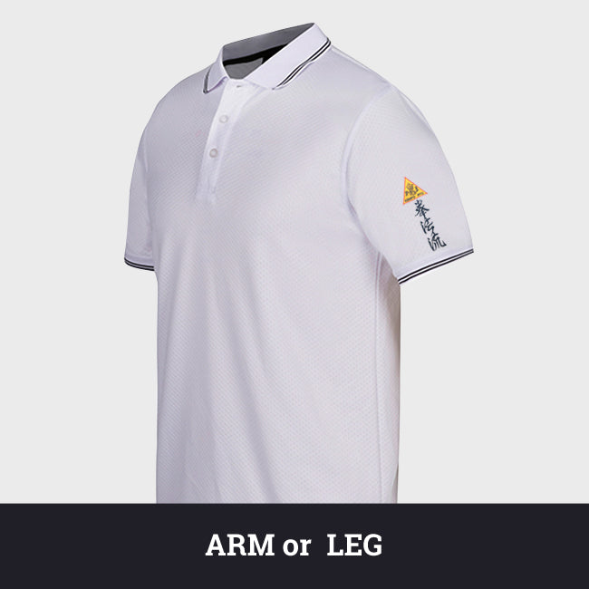 Zett custom arm or leg embroidery sample