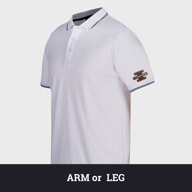 Zett custom arm or leg embroidery detail
