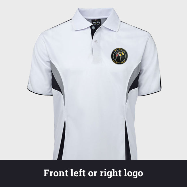 Zett custom front chest embroidery sample