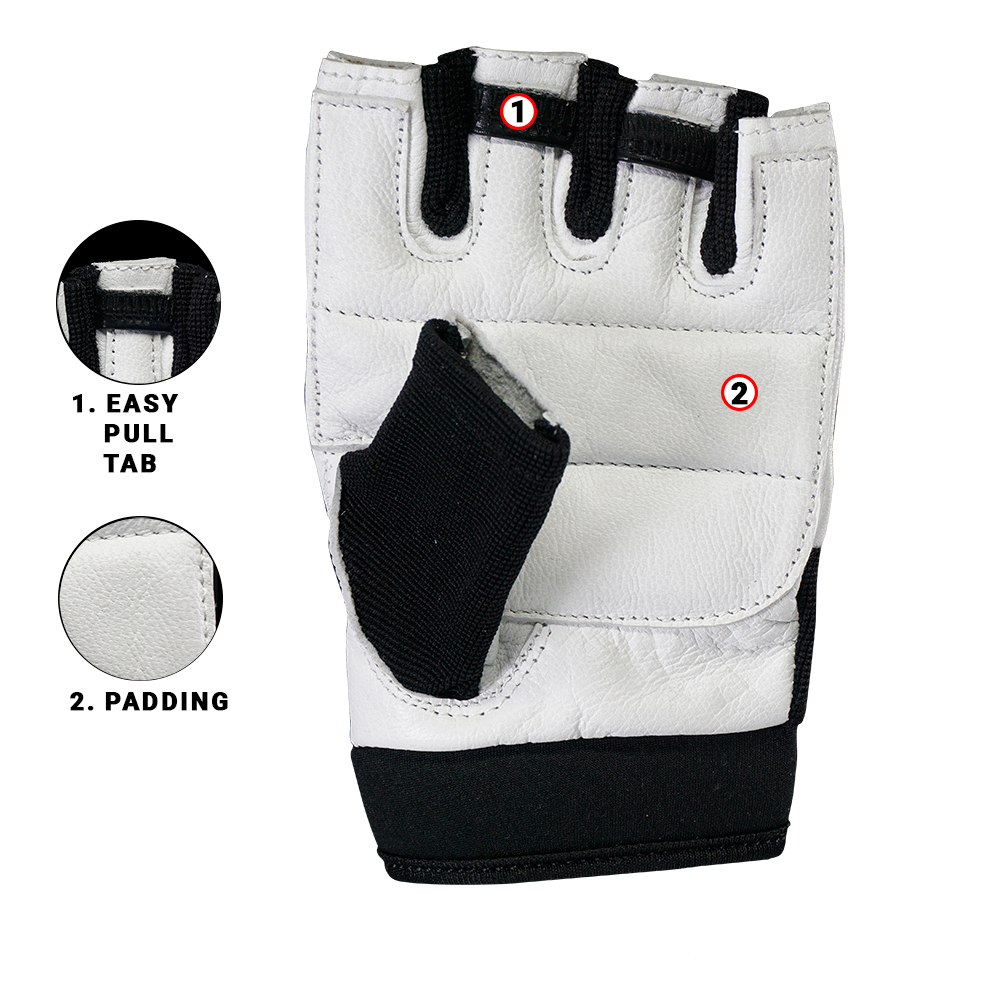 Zett grip gym gloves, palm view