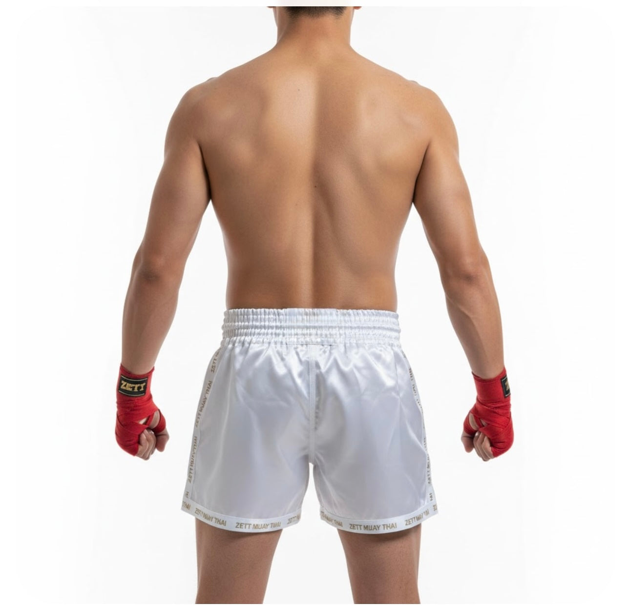 Zett Muay Thai shorts, detail view