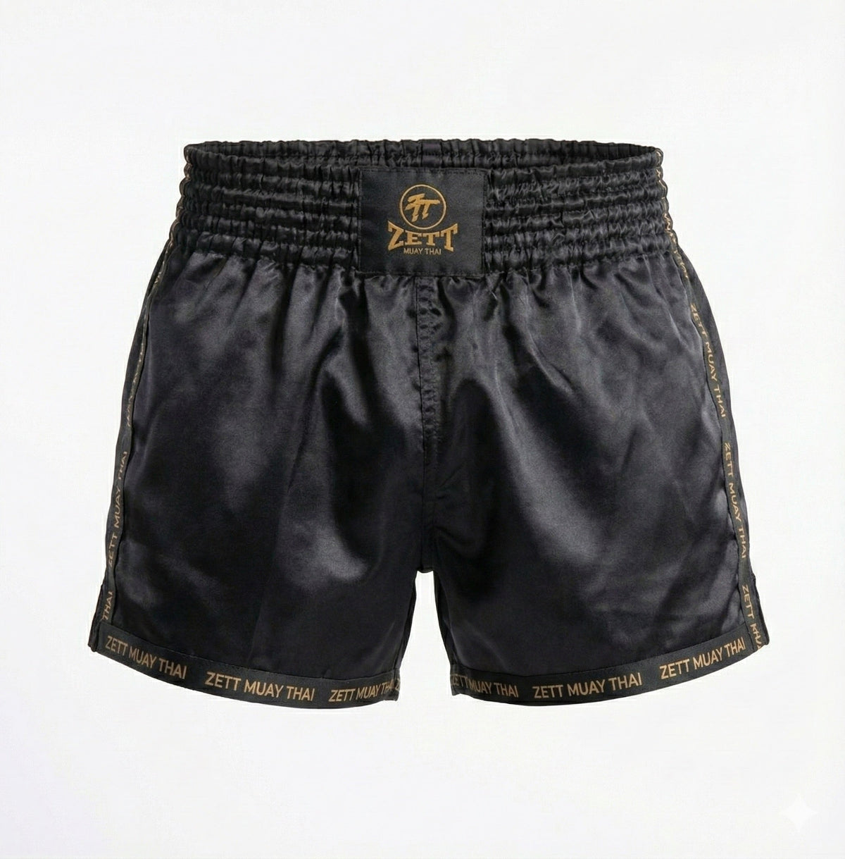 Zett Muay Thai shorts in satin, front view
