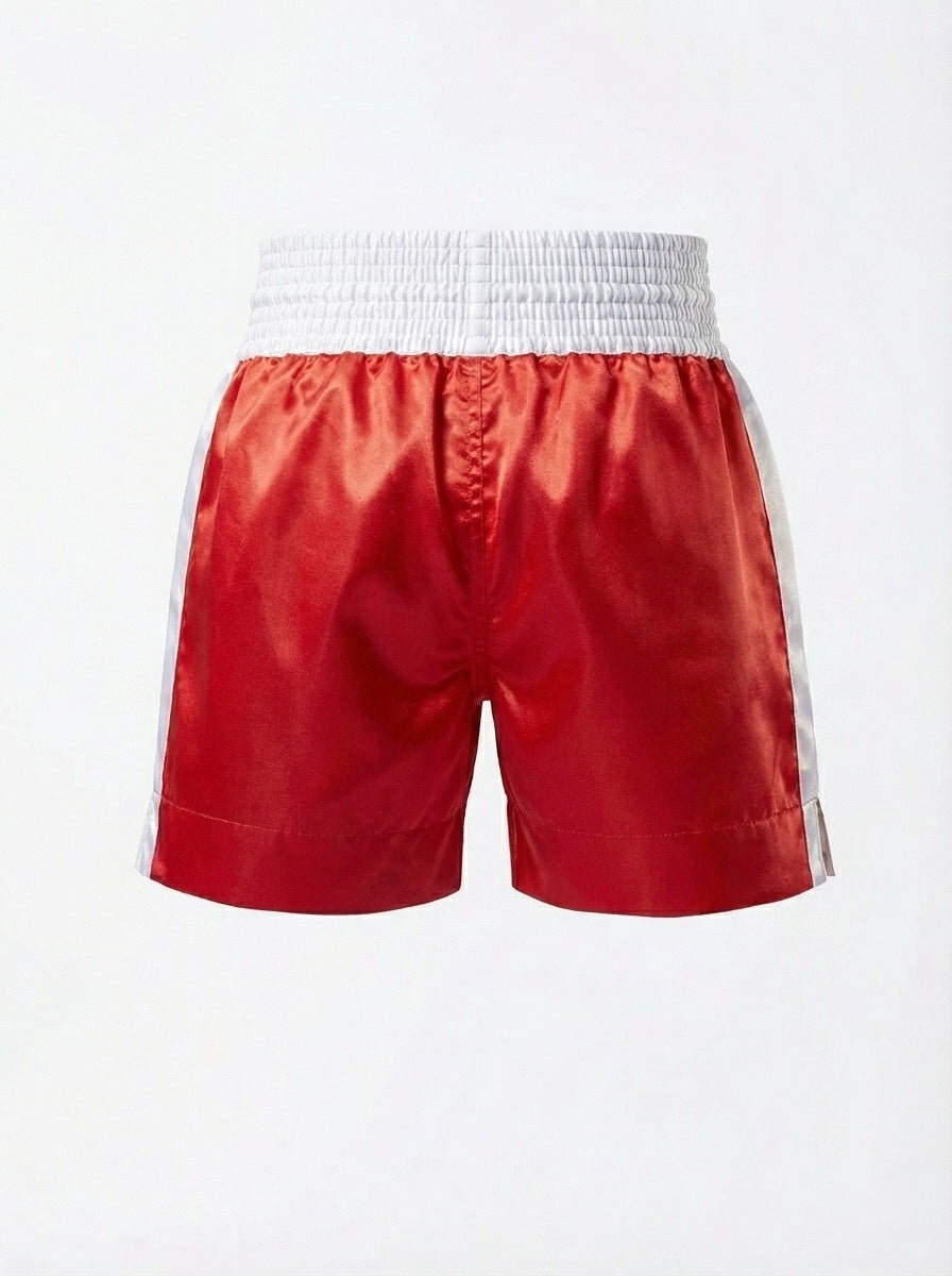 Zett Boxing Shorts in silk mesh, back view