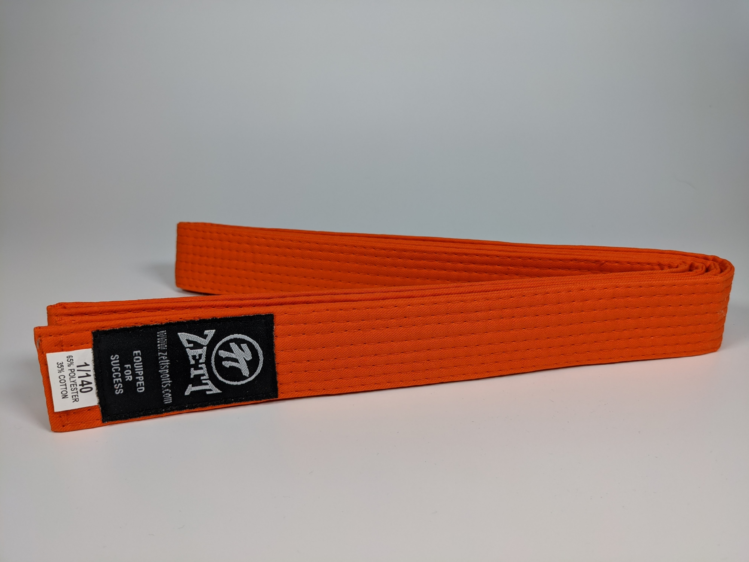 Zett full colour martial arts belt, view 6