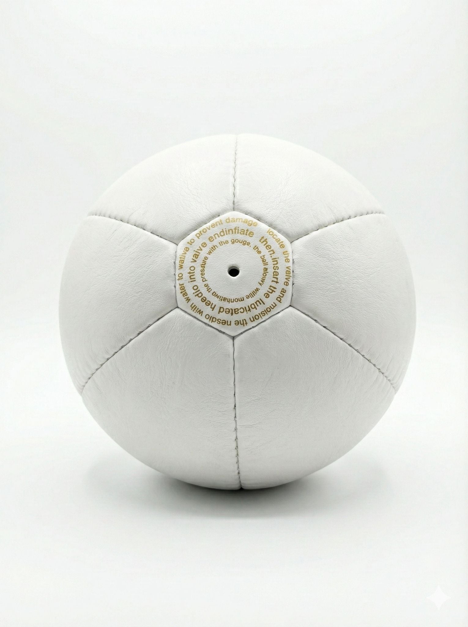 Zett Speed Ball in genuine leather, close-up