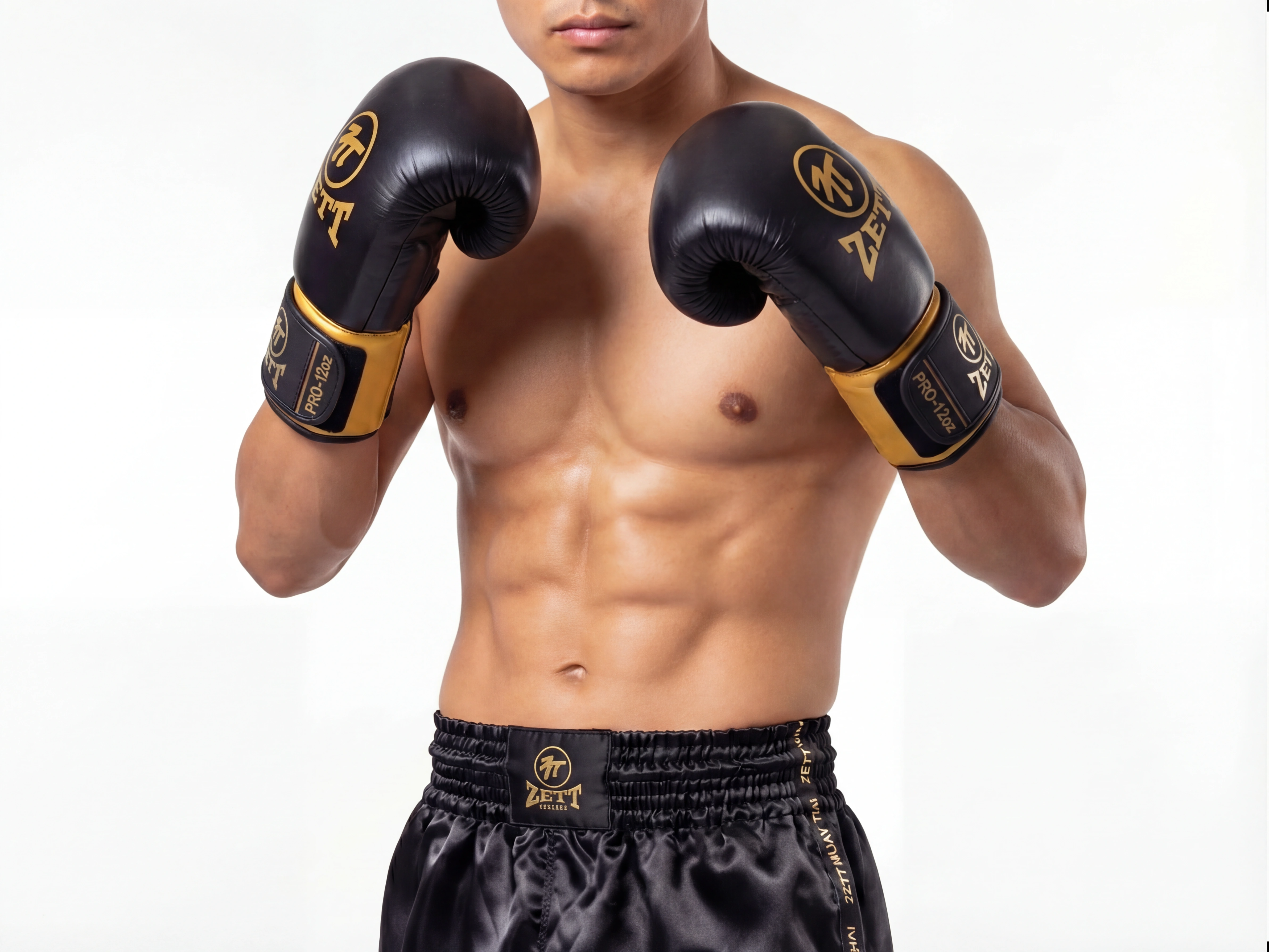 Zett Pro Leather boxing gloves, palm view