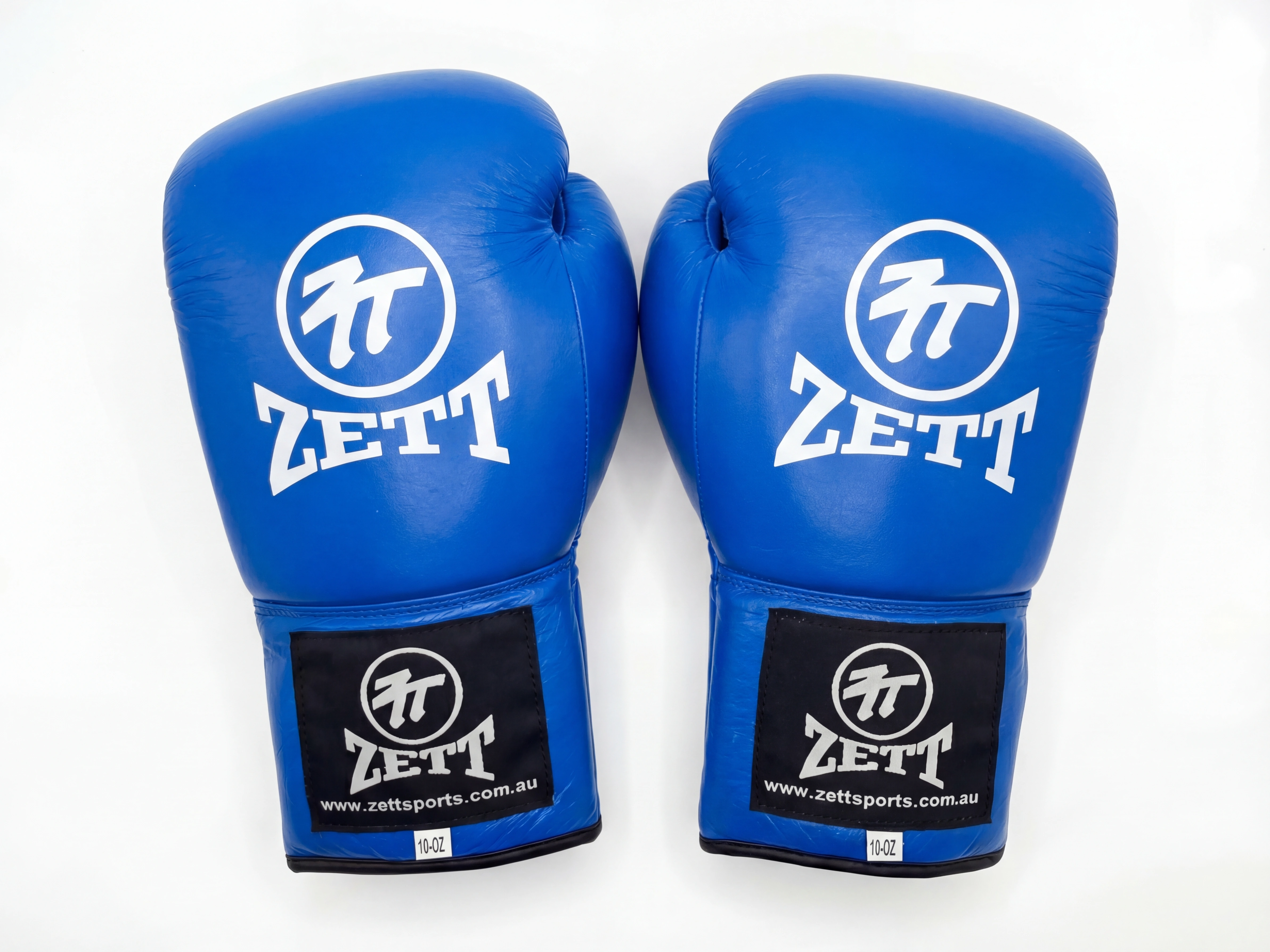 Zett Lace-Up Fighter boxing gloves, back view