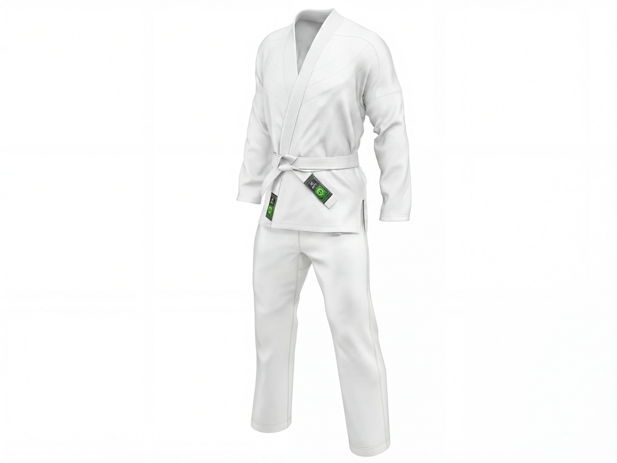 Zett Heavy BJJ kids uniform V2 in white