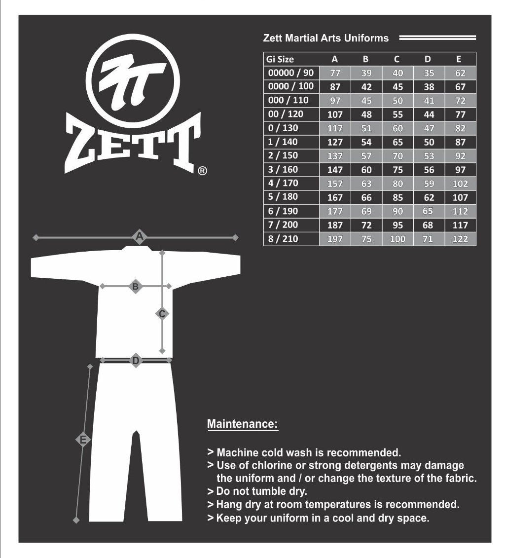 Zett Lightweight Kyokushin Gi in white, worn