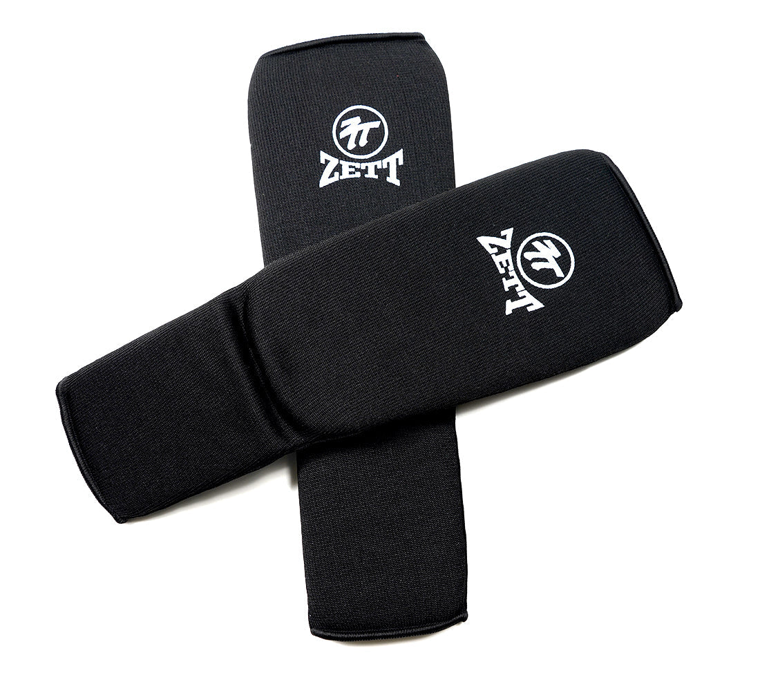Zett cotton shin insteps, front view