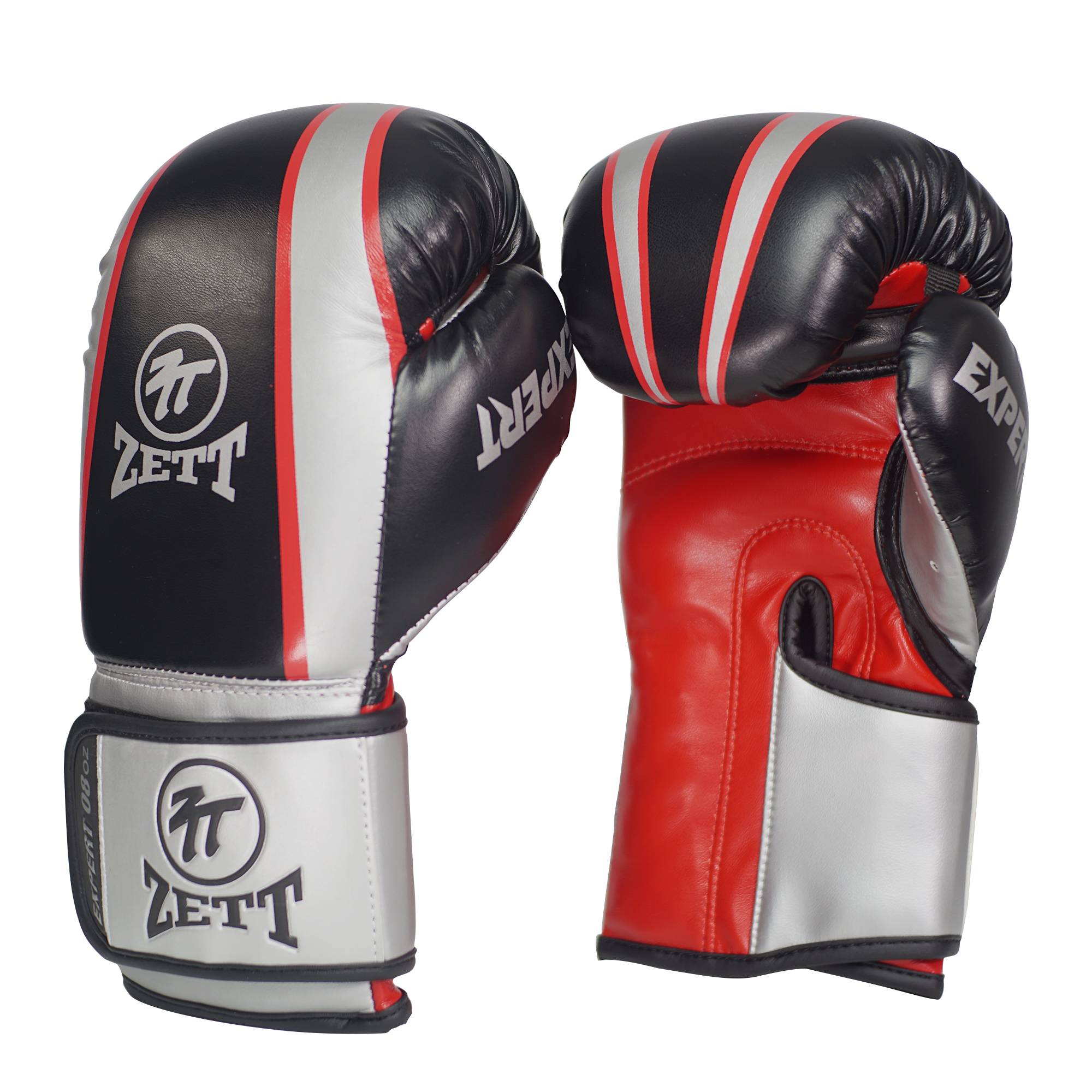 Zett Expert boxing gloves in black, side profile
