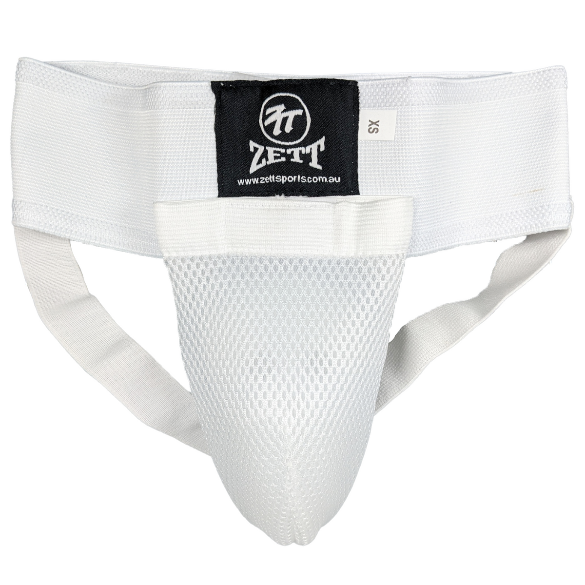 Zett Classic Elastic Cup groin guard in white