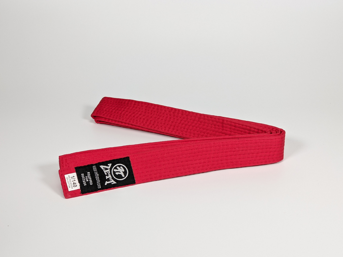 Zett full colour martial arts belt, view 17