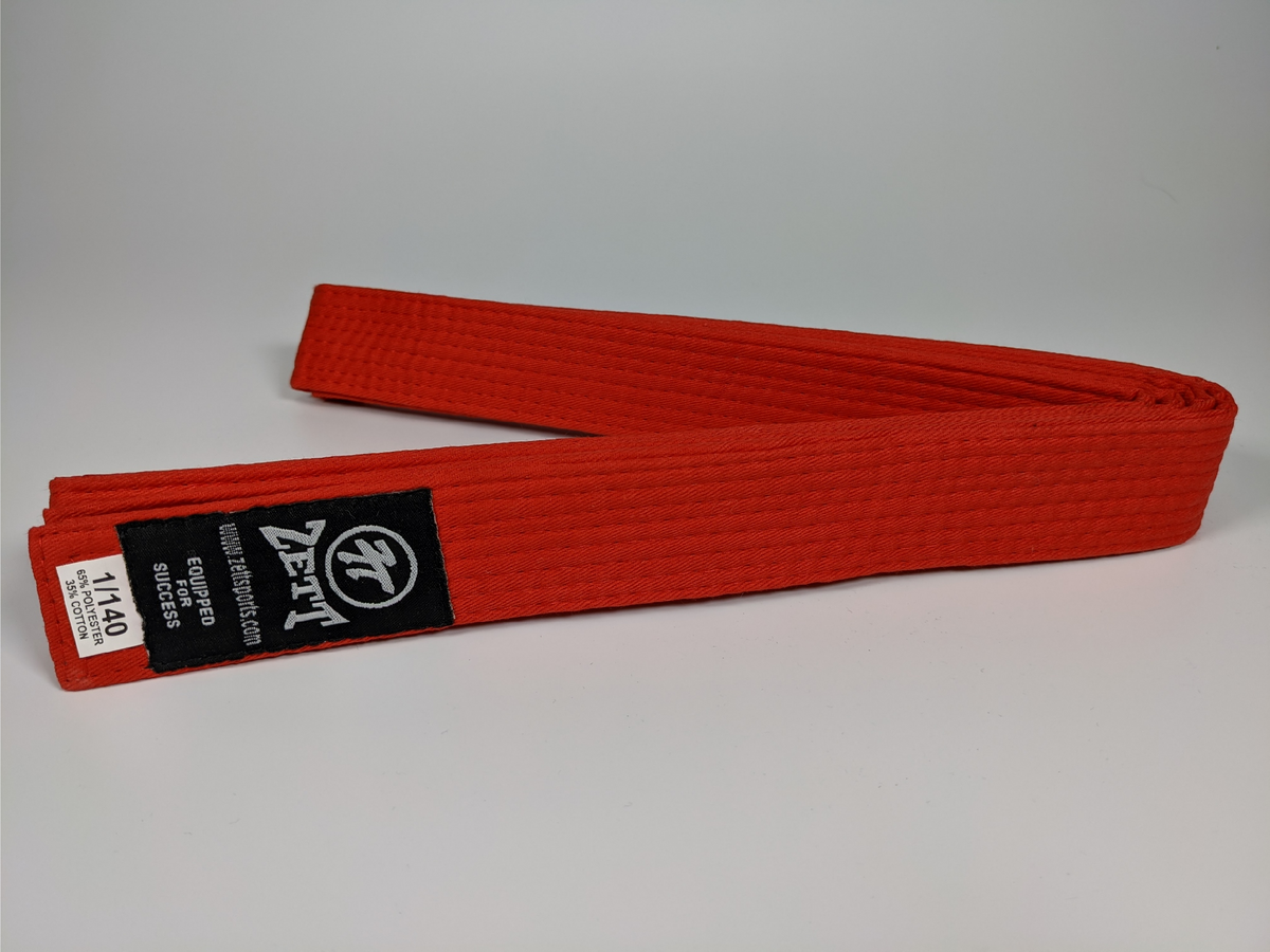 Zett full colour martial arts belt, view 10