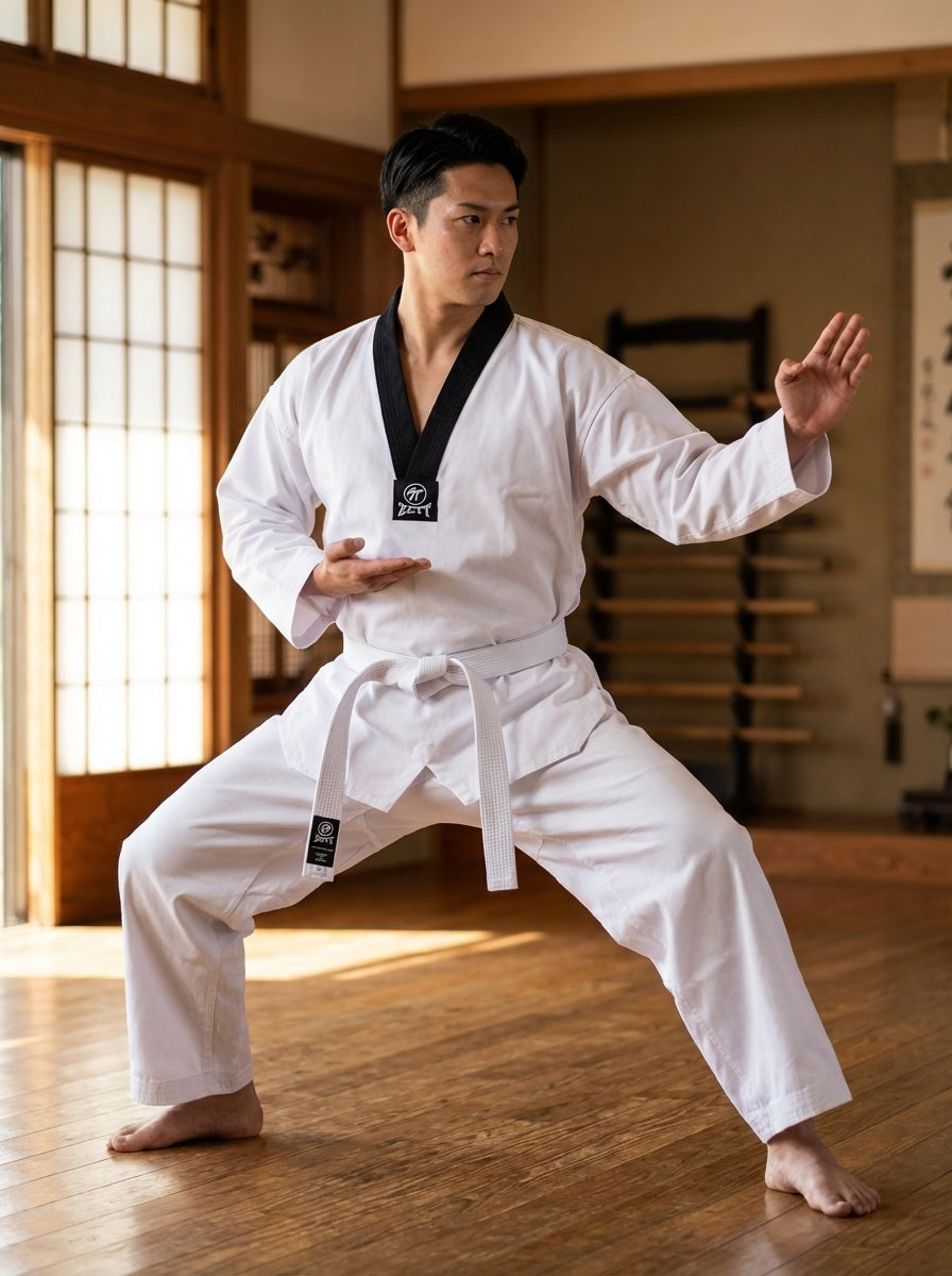 Zett Ribbed TKD Dobuk in black, view 2