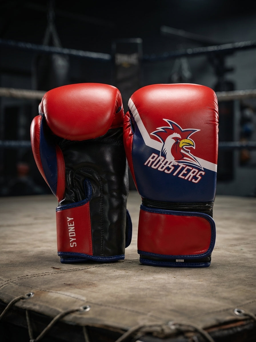 Zett Roosters Edition boxing gloves, side view