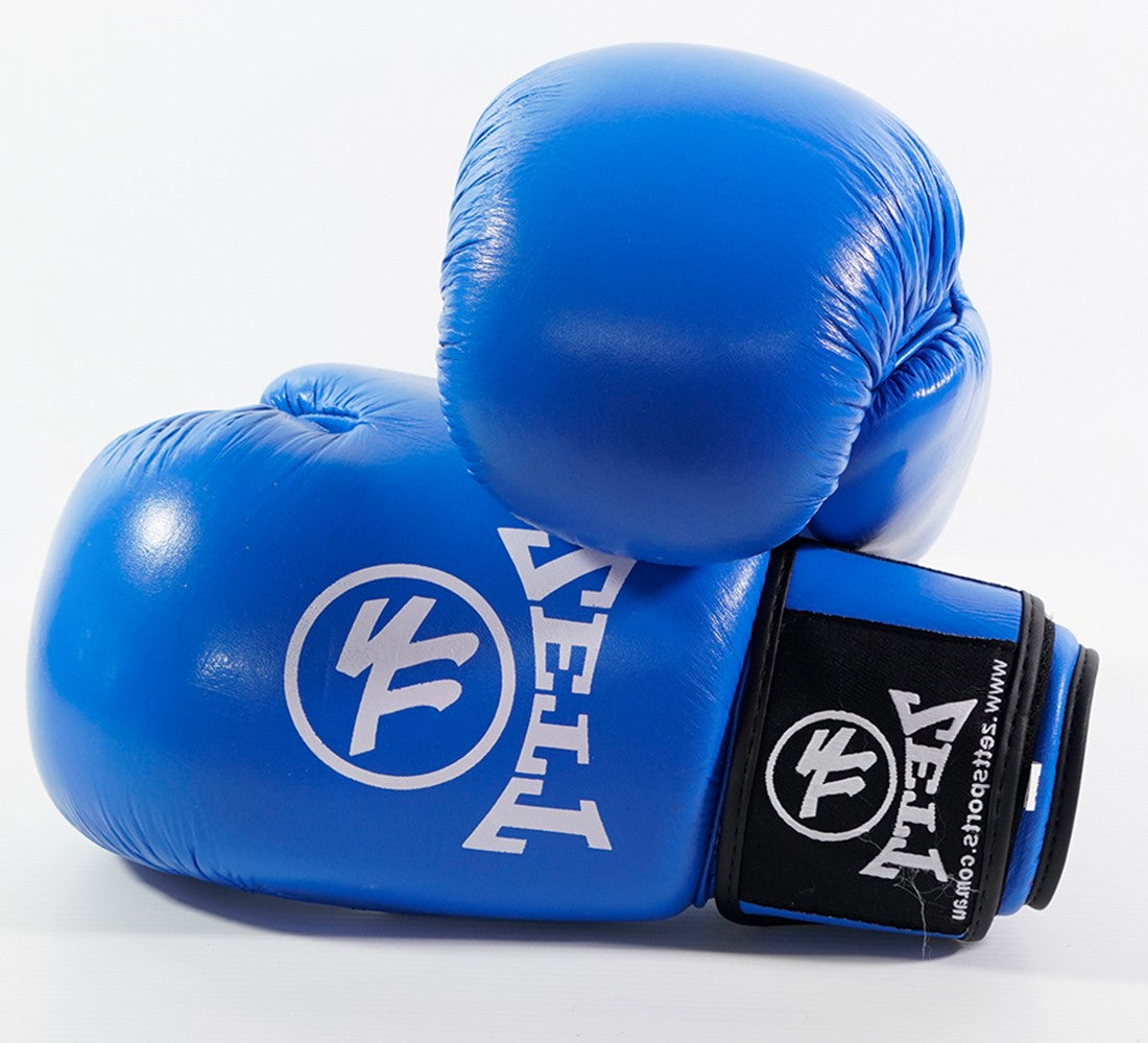 Zett K.O leather boxing gloves, palm view