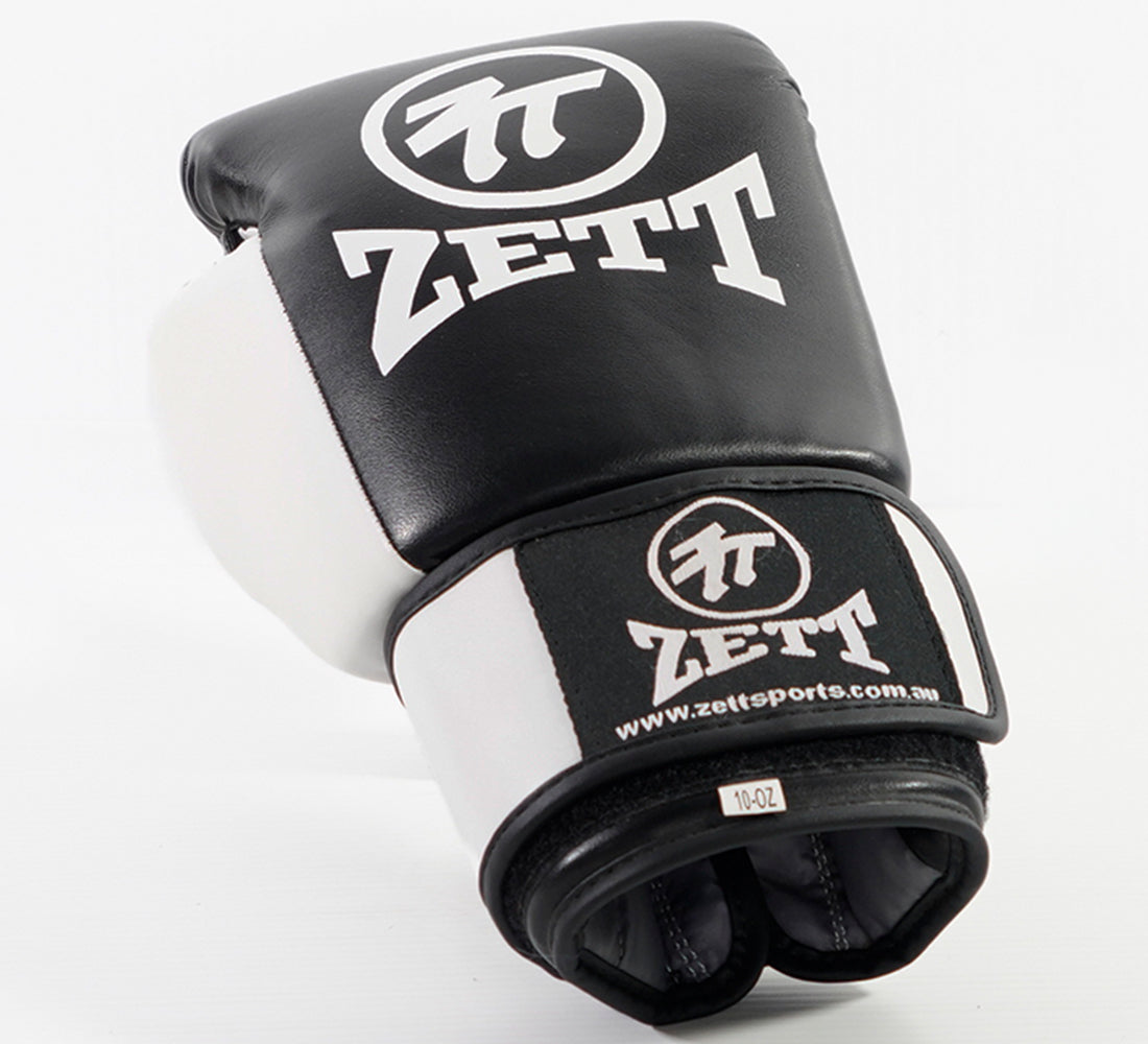 Zett Classic boxing gloves in black, pair