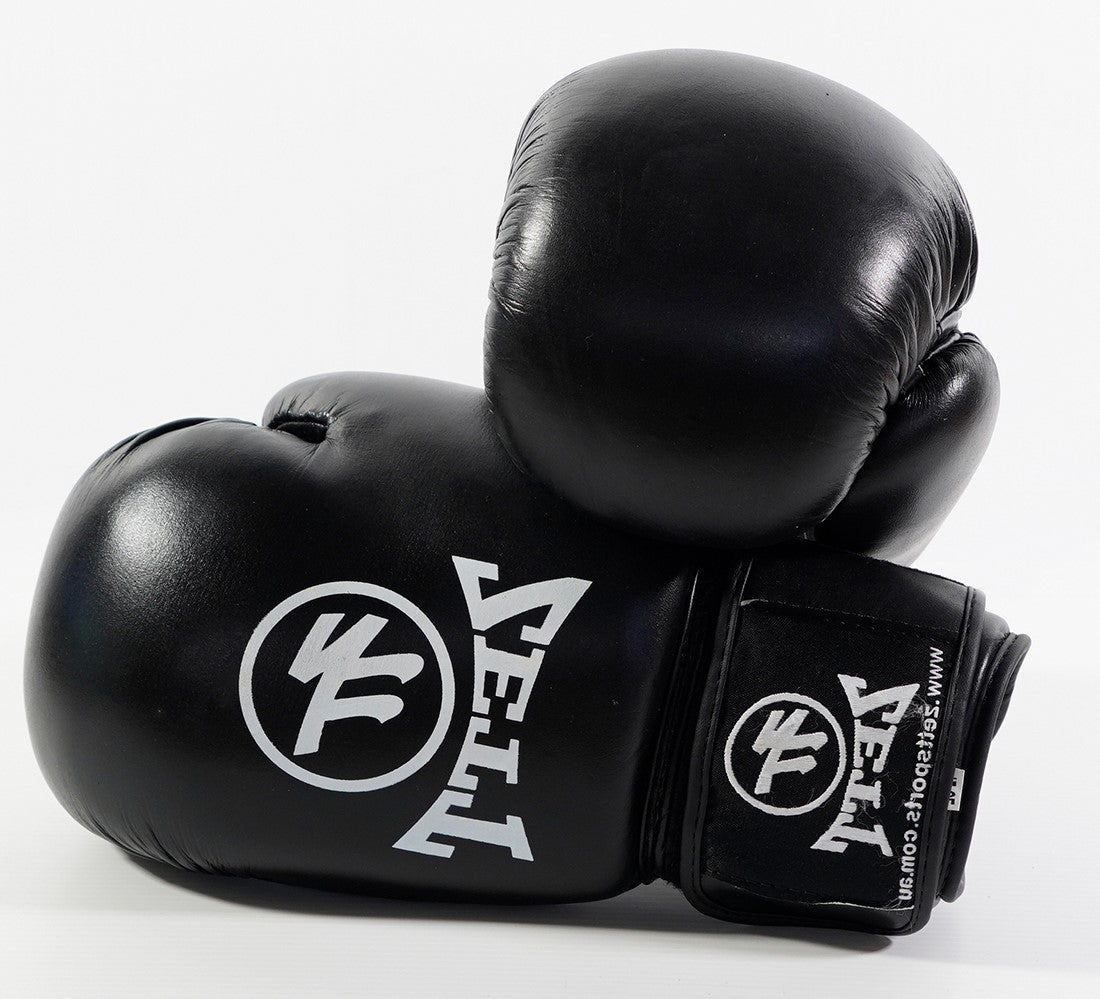 Zett K.O leather boxing gloves, pair