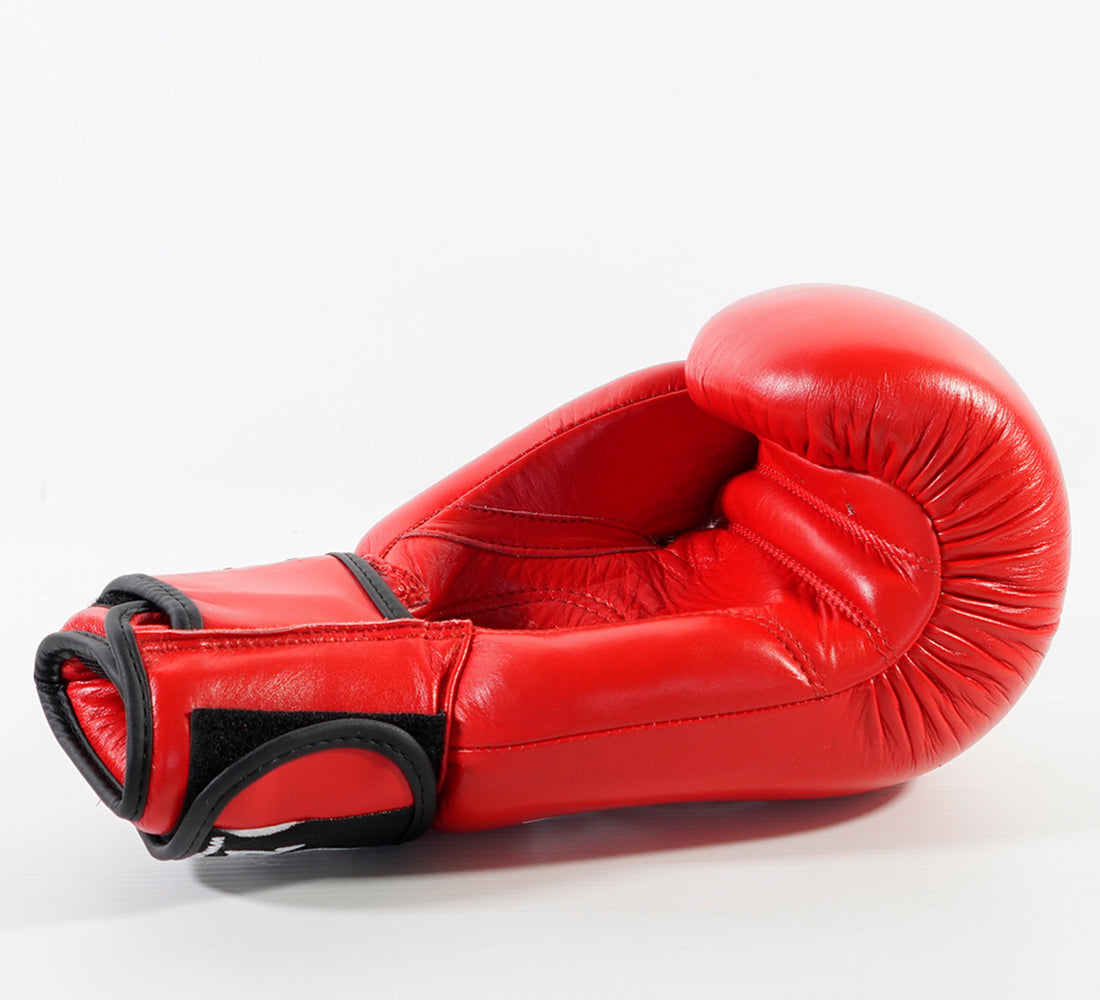 Zett K.O leather boxing gloves, top view